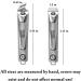 Portable Carbon Steel Nail Clippers - Plated Arc Misalignment Jaws Anti-Shift Design Multi-Scene Application Practical Tools - Buy Online on GoSupps.com