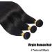 Buy Sego 14 Inch Brazilian Human Hair Bundles - 100% Unprocessed Virgin Straight Extensions - Natural Black Weave - Buy Online on GoSupps.com