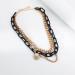 Rumtock Black Acrylic Chunky Chain Necklace with Coin Pendant - Statement Gold Jewelry for Women and Girls - Buy Online on GoSupps.com