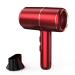 Hair Dryer Powerful Lady Hair Dryer Lightweight Professional Ion Hair Dryer Anti-Frizz Compact 2000W Quick Dry Red