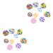 SHINEOFI 24pcs Lollipop DIY Beads Flat Back Lollipop Candy Flatback Pacifier Charms Phone Case Ornaments Charms Gummy Candy Lollipop Candy