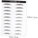 Housoutil Black Eyebrows 2 Pairs Simulation Eyebrow Stick-on Brows Artificial Eyebrow Patch Eyebrow Stickers Water Proof 3d - Buy Online on GoSupps.com