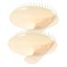 Beavorty 2st Shampoo comb peeling for the scalp massager ergonomic Hairbrush shampoo brush for the scalp cloth collector head scratch hair peel wet and dry massage brush
