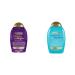 OGX Thick & Full + Biotin & Collagen Extra Strength Volumizing Shampoo with Vitamin B7 & Hydrolyzed & Hydrate and Repair + Argan Oil of Morocco Extra Strength Conditioner 385ml