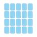 Tovinanna 20 pieces leaf gelpads for abdominal stimulators Toner pad repair set for ice hockey helmets training equipment ABS-GEL pads replacement gelpads intelligent fitness equipment adhesive accessories 20PCs as shown