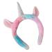 Beaupretty Halloween Party Party Headband Unicorn Headwear Party Headdress Party Hair Hoop Plush Unicorn Headdress Hallowen Party