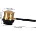 Homsfou Moxibustion Box - Copper Moxa Tool Holder for Acupuncture & Massage | 2pcs Golden 16x6cm - Buy Online on GoSupps.com