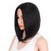 WIG GCX-Wcke Synthetic short wig Natural black smooth hair naturally realistic wig synthetic wig beautiful