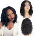Zanawigs 10-Inch Black Bob Lace Front Wig | Unprocessed Brazilian Real Hair | Natural Look with Baby Hair - Buy Online on GoSupps.com