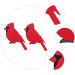 LIFKICH 2pcs Ornaments Woodpecker Garden Ornament Wood Craft Bird Adornment Scene Adornment Hanging Bird Pendant Birds Crafts Tree Home Bird Decor Home Decor Wooden House Red Christmas - Buy Online on GoSupps.com