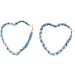 Feyleie Denim Ear Hoops - Stylish Round Earrings for Women & Girls | Exaggerated Winding Jewelry - Buy Online on GoSupps.com