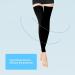 Buy Sonew Thigh-High Compression Stockings - Black S to XXL | Toe-Free Long Leg Gores for Men & Women | Non-Slip Travel & Sports Socks - Buy Online on GoSupps.com