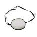 Adult/Child Breathable Adjustable Strabismus Silk Eye Patch Pad Amblyopia Corrected Single Eye Mask for Lazy Eye(Silver Gray)