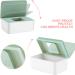 Green Wet Wipes Dispenser Box with Lid Seal - Home & Office Desk Organizer - Buy Online on GoSupps.com
