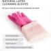 Kenntsh 2 Pairs Dishwashing Cleaning Rubber Gloves Reusable Waterproof Kitchen Gloves Non-Slip L - Buy Online on GoSupps.com