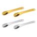 4 pieces spatula cosmetics cosmetic spatula for cream make up spatula mini metal makeup spatula mini makeup spoon skin care spoon little beauty scoop skin bowls for creams lotions moisturizer