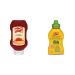 French's 100% Canadian Tomato Ketchup No Sugar Added 750ml & Organic Classic Yellow Mustard 325ml Ketchup + Classic Yellow Mustard