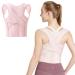 Posture Corrector Adjustable Posture Invisible Back Support Adjusts Spinal Posture Relieves Waist and Shoulder Pain Medium Pink