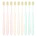 SOLUSTRE 9-Piece Manual Toothbrush With Soft Bristles Wide Brush For Sensitive Teeth And Gums Adults Children Kids