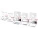 TOPINCN 4Pcs Stainless Steel Aquarium Cover Bracket - Fish Tank Glass Clips for 5mm Lid Support - Buy Online on GoSupps.com