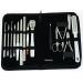 Awans Manicure Kit Nail Clipper Nipper Cutter Foot Files Nail Pushers Pedicure Nail Scissors Set Zipper Bag (Ideal for Gifting)15 in 1