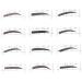 Didiseaon 12pcs 48 Eyebrow Template Stickers Eyebrow Grooming Stencils Eyebrow Sticker Eyebrow Card - Buy Online on GoSupps.com