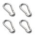 bituocs 4 pieces carabiner key ring snap hook for hammocks camping hiking fishing carabiner up to 60 kg