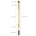 Double-Sided Eyebrow & Eyelash Brush | Premium Craftsmanship Eye Makeup Brush for Parties | Wood Color - Buy Online on GoSupps.com