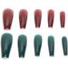 Solid Color Fake Nails Colorful False Nails Pure Color Full Cover Nail Tip Artificial Fake Nails Long Full Coverage False Nails French Nail Acrylic Fake Nails (04) - Buy Online on GoSupps.com