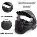NINAT Airsoft Mask Full Face Tactical Mask with Lens Goggles for Halloween CS Cosplay - Black/Green/Tan/Grey - Buy Online on GoSupps.com