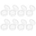 FOMIYES Plates 8pcs Empty Makeup Eyeshadow Box Round Eyeshadow Containers Case Refillable Travel Loose Powder Storage Box with Clear Window Lid for Women Girls White White 4x3.8cm