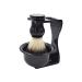 AnSafe Shaving Brush High Quality Rayon Beard Soap Dish Foam Brush Stand Handmade Black Shaving Brush