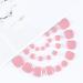 Gortin Pink Acrylic Press On Toe Nails - 24 Pcs Short Square False Toenails for Women - Buy Online on GoSupps.com