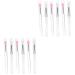 FRCOLOR 12 Pcs Silicone Lip Brush with Lid Gloss Portable Lipstick Applicators Creme Eyeshadows Makeup Accessory Silicone Basting Brush Silicone Lipstick Brush Cosmetic Tool