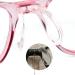 Replacement Metal Nose Pad Holder for Glasses - U-Shaped Purple Silicone & Transparent Kids Nose Pads (2 Pieces) - Buy Online on GoSupps.com