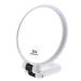 15x Magnifying Handheld Mirror ,Travel Folding Hand Held Mirror,Double Sided Pedestal Makeup Mirror with 1/15x Magnification White