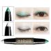 XICHEN Long Lasting Waterproof Stick Two-color eye shadow pen  eye shadow stick Shimmer Eyeshadow Cream (10seagrass green)