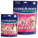 CLENZ-A-DENT Dog Dental Sticks Small Dog Chews - 100% Vegetarian Dog Dental Chews With Long-Lasting Chew Times - Fight Plaque & Tartar Freshen Breath Promote Healthy Teeth & Gums (12 Small Sticks) 14 g (Pack of 12) - Buy Online on GoSupps.com