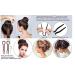 6PCS Brown Plastic U Shaped Hair Pins for Women - Hair Styling Clip Updo Bun Twist Chignon Bobby Pins - Buy Online on GoSupps.com