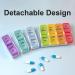 Detachable Weekly Pill Box Organizer - 7 Day 2 Times a Day - 14 Compartments - Travel Pill Holder for Vitamins and Medication - Rainbow B - Buy Online on GoSupps.com