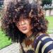 Goodly Short Afro Wigs For Black Women Curly Wigs with Bangs Synthetic Kinky Curly Hair Wig Full Wigs(brown)
