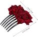 Ipetboom 1pc Wedding Rose Flower Hair Comb Wedding Comb Bridal Headpiece Bridal Hair Clip Hair Jewels for Women The Rose for Women Hair Accessory for Women Floral Comb Jewelry Bride Flowers - Buy Online on GoSupps.com