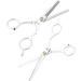 Hairdressing Shear Hair Cutting Barber Scissor 6.1 inch Stainless Steel Professional Haircut Thinning Scissor Portable Beginners Use for Families/Home/Pets/Barber Salon for Men and Women(Two-Piece) - Buy Online on GoSupps.com
