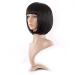 MapofBeauty 12 Fashion Lady Short Straight Bob Wig with Flat Bangs - Natural Black - Buy Online on GoSupps.com