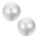 Beaupretty 2st stainless steel ball nimble crested hand massage ball balls for stress relief roller balls massage rolling balls chatting sport ball steel handle handle hand