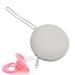 Kixolazr Silicone Pacifier Holder | Waterproof Round Travel Bag | Cute Gray Storage Bag with Zipper & Rope for Small Objects - Buy Online on GoSupps.com