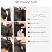 18" Ponytail Extension Human Hair Real Remy Curly Wavy #1 Jet Black (90g) - Buy Online on GoSupps.com
