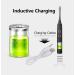 Sonic Electric Toothbrush for Adults - IPX7 Waterproof 4 Brush Heads 4 Modes 3 Intensity Levels 2 Minute Timer - Black - Buy Online on GoSupps.com