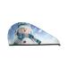 Christmas Snowman in The Snow Microfiber Hair Towel Soft Super Absorbent Hair Towel Wrap for Women Coral Velvet Quick Dry Hair Cap for Long Curly and Thick Hair