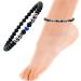 Shop Magnetic Foot Chain - 8.3'' Inner 6mm 2 Packs - Black Frosted & Blue Stone - Static Electricity Relief & Improved Sleep - Buy Online on GoSupps.com
